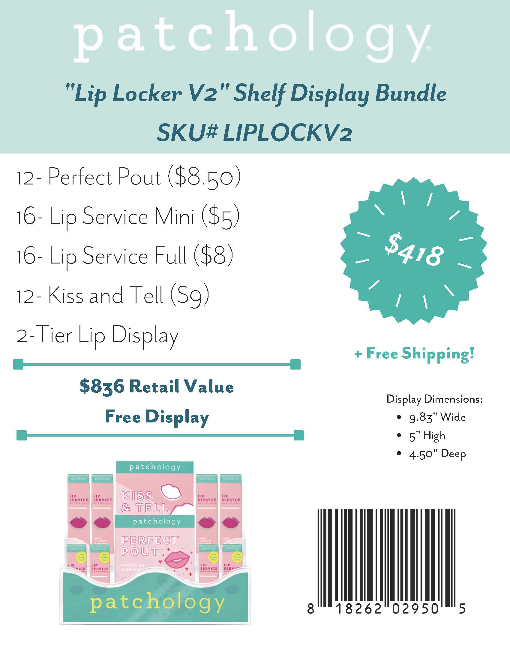 "Lip Locker" Shelf Display Bundle
